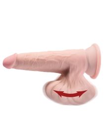 9 Inch Triple Density Cock With Swinging Balls  Light