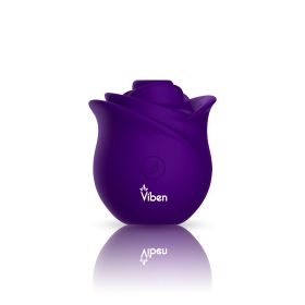 Zen Rose   Violet   Handheld Rose Clitoral and Nipple Stimulator