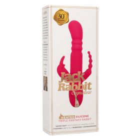 Jack Rabbit Signature Heated Silicone Triple Fantasy Rabbit