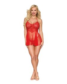 Babydoll and G String Dmnd  One Size