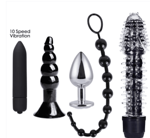 AM31 Female Vibrator Sexy Kit Sex Toys Vagina Orgasm Butt Plug